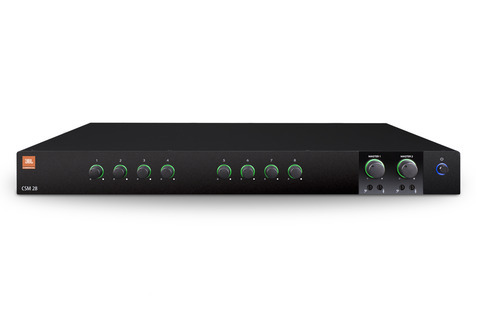 CSM28 8X2 RACK MIXER:  8 INPUT-2 OUTPUT MIXER, FANLESS, 1RU FULL-RACK, MOUNTING KIT INCLUDED
